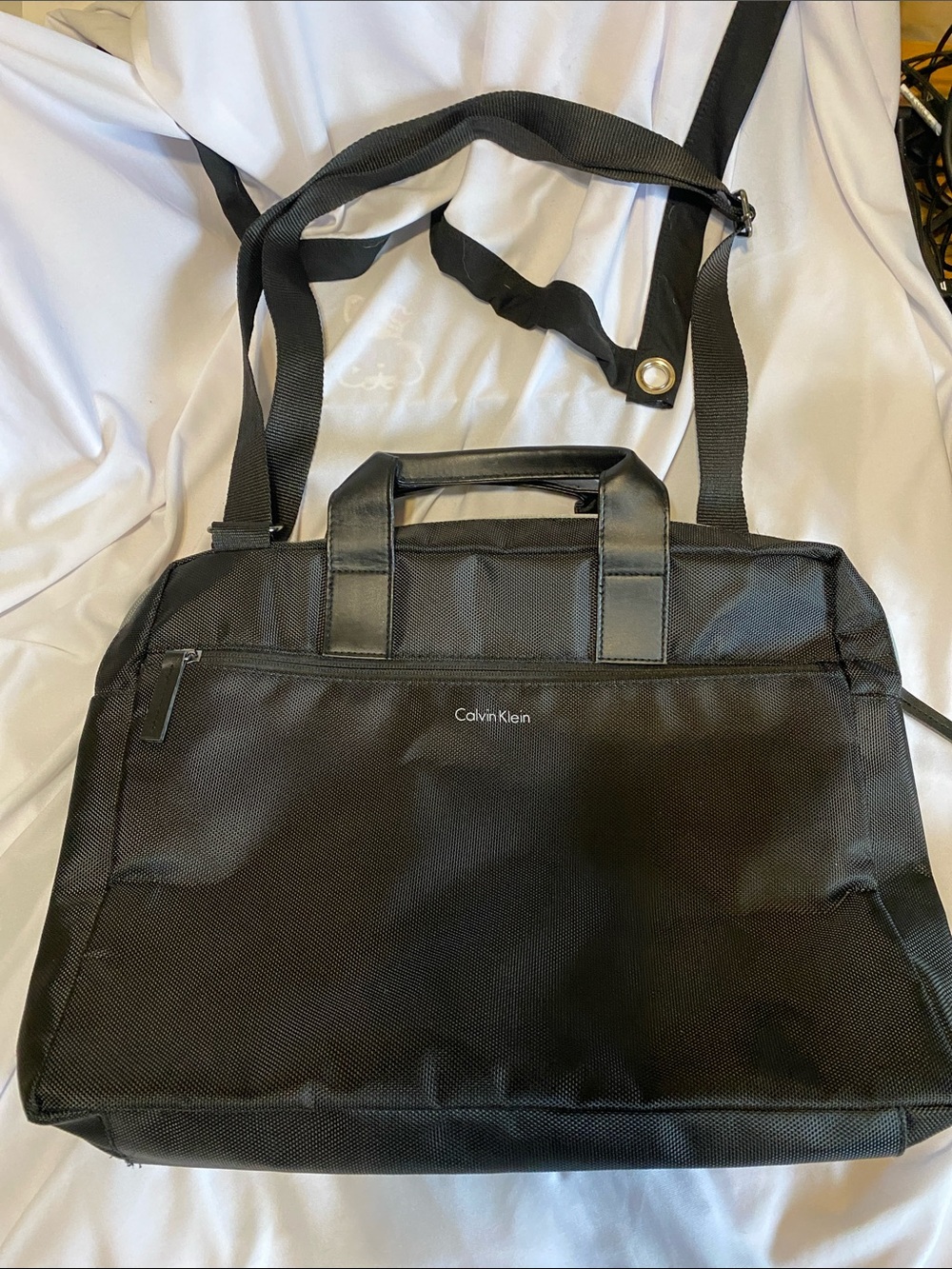 Calvin Klein Black Laptop light bag with Removable Shoulder Strap
